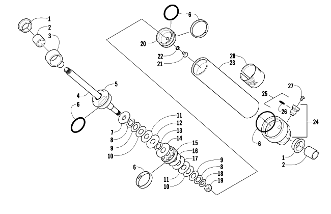 REAR SUSPENSION REAR ARM SHOCK ABSORBER