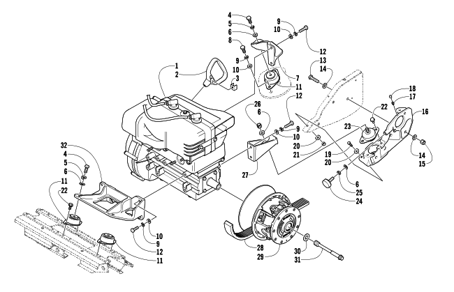 ENGINE AND RELATED PARTS