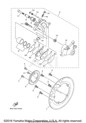 REAR BRAKE CALIPER