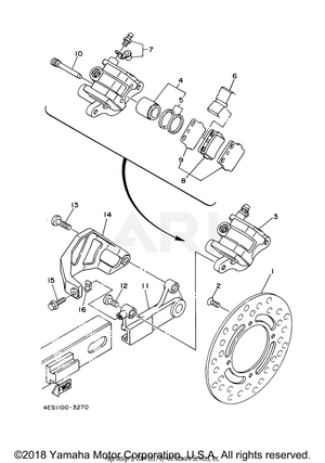 REAR BRAKE CALIPER