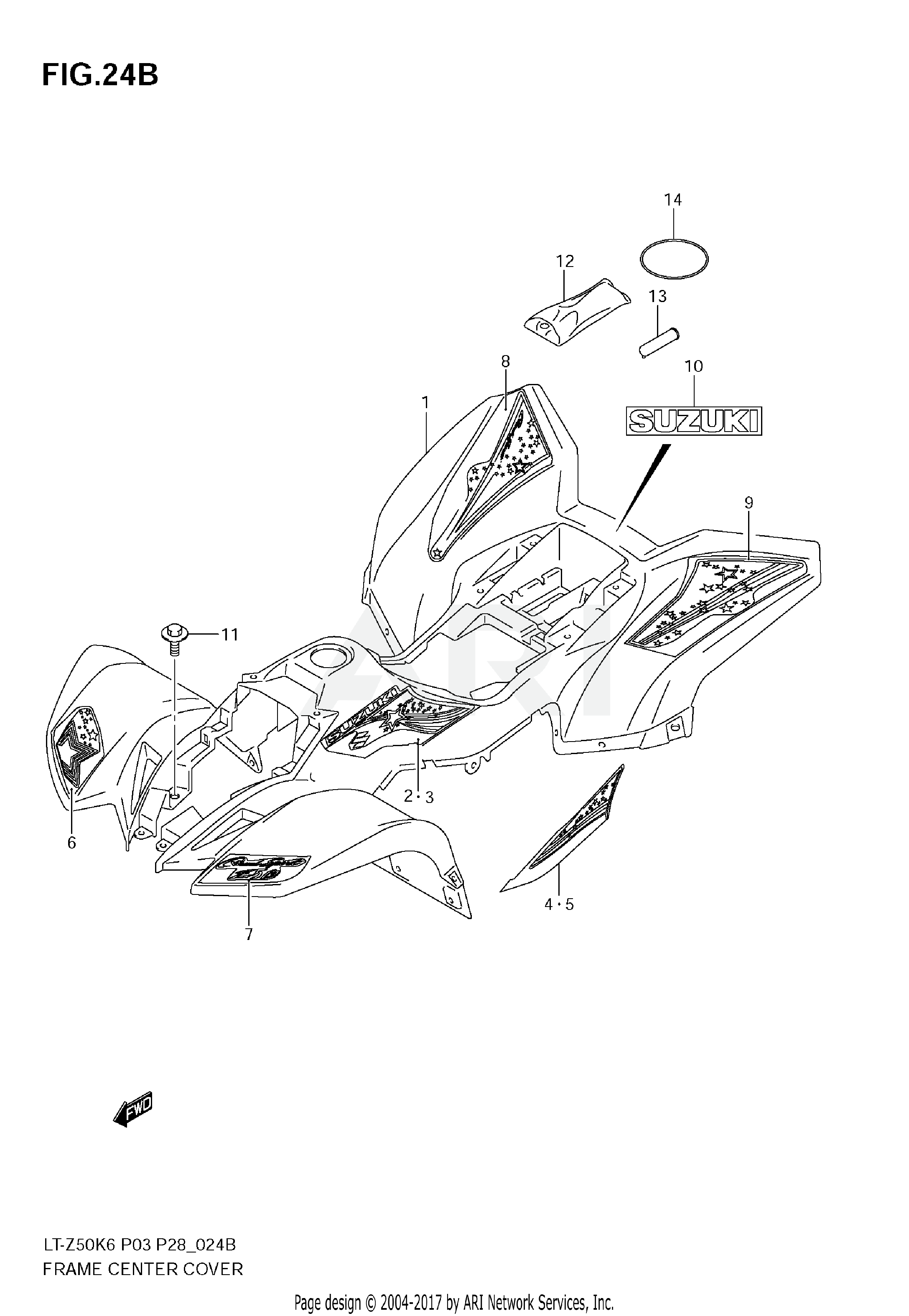 FRAME CENTER COVER (LT-Z50ZK9 E3)