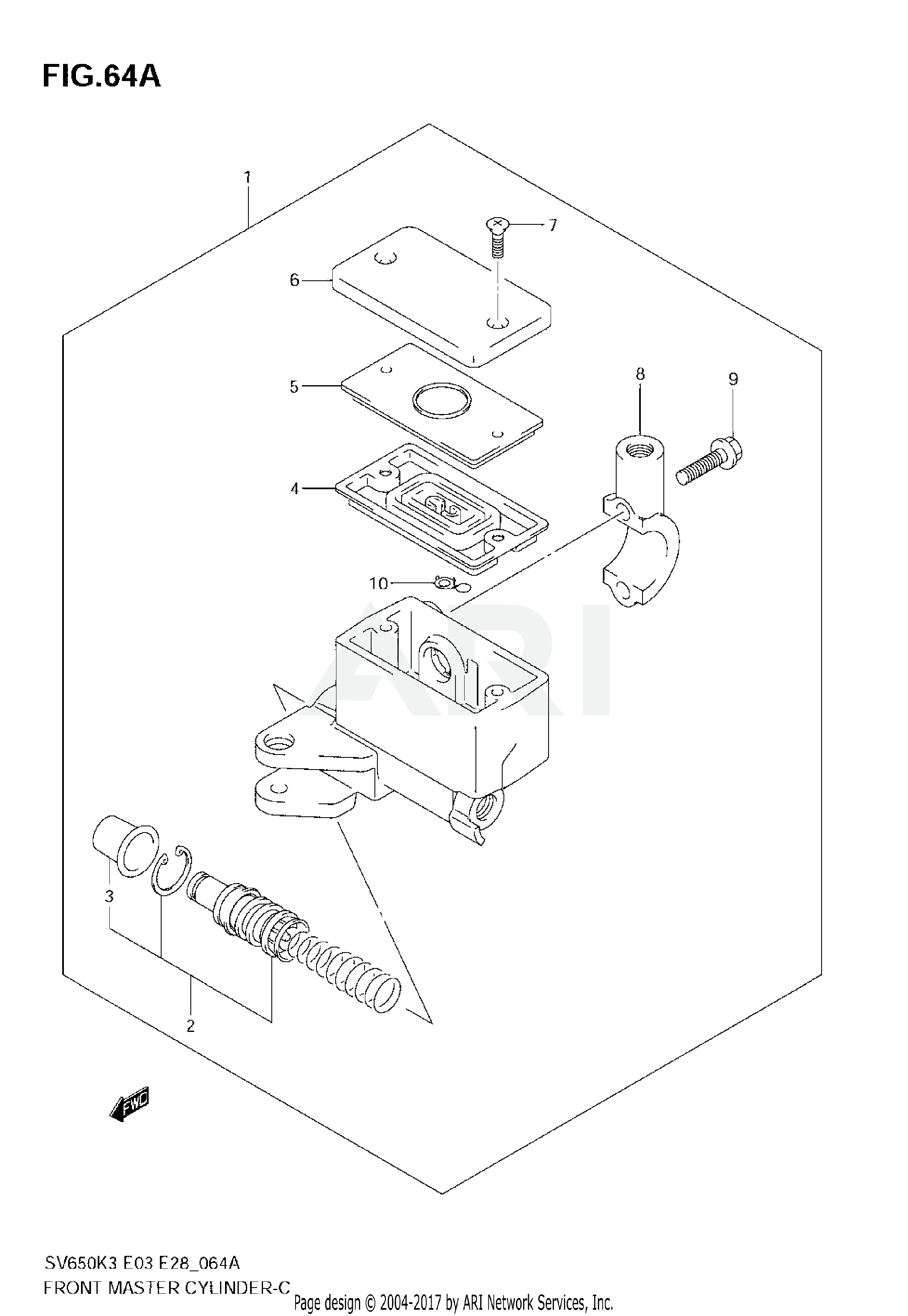 FRONT MASTER CYLINDER (SV650AK7)