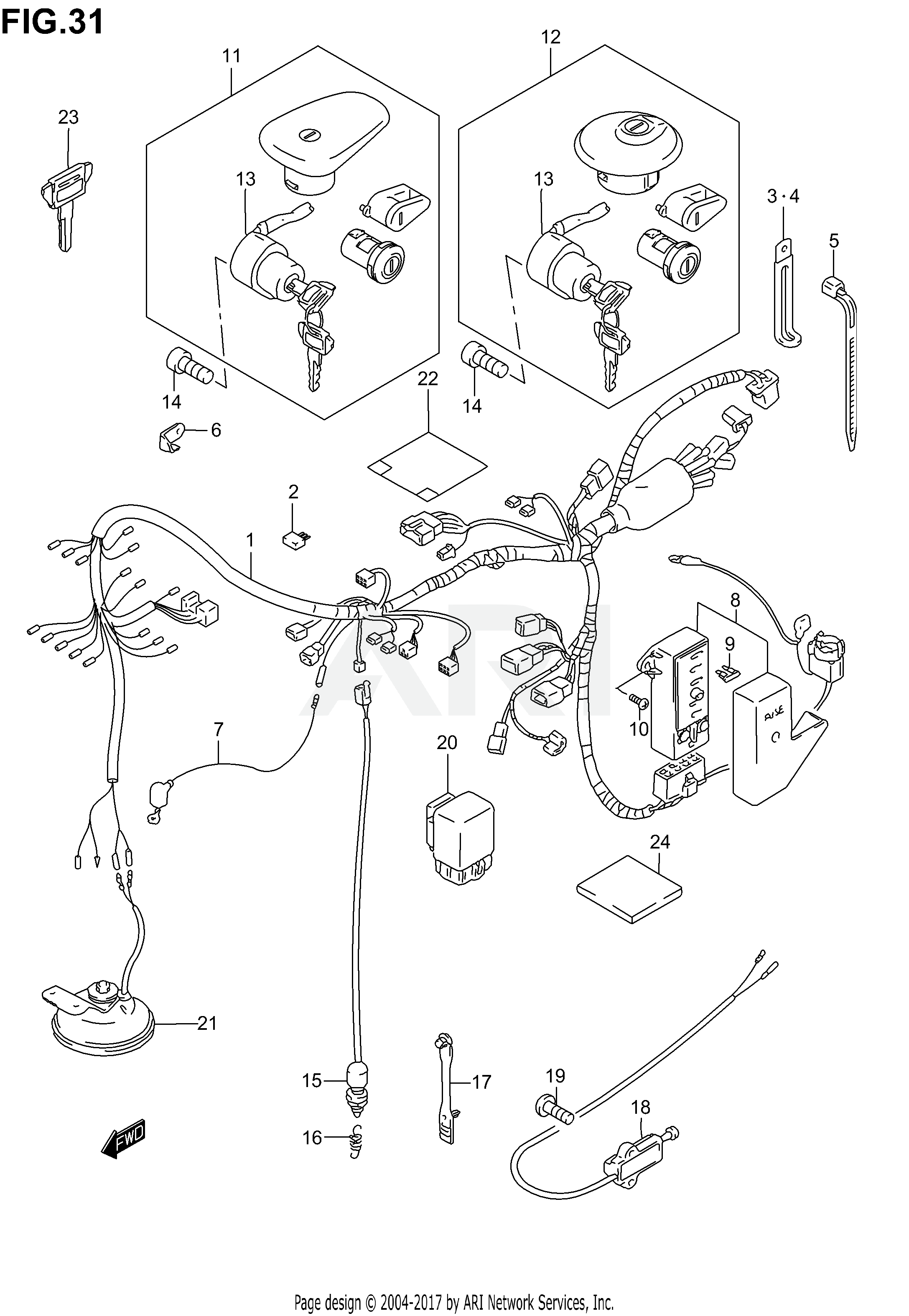 WIRING HARNESS (MODEL K1/K2/K3)