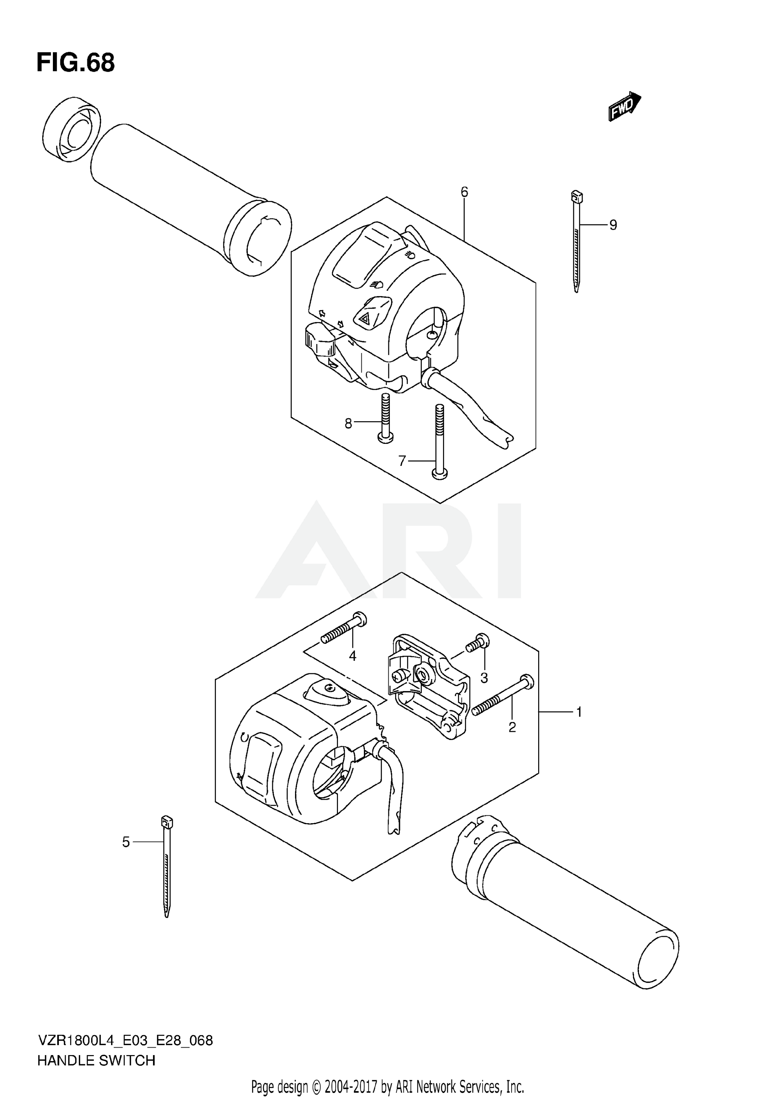 HANDLE SWITCH (VZR1800L4 E33)