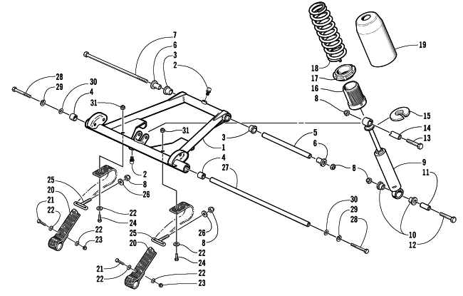 REAR SUSPENSION FRONT ARM ASSEMBLY