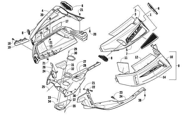 SKID PLATE AND SIDE PANEL ASSEMBLY