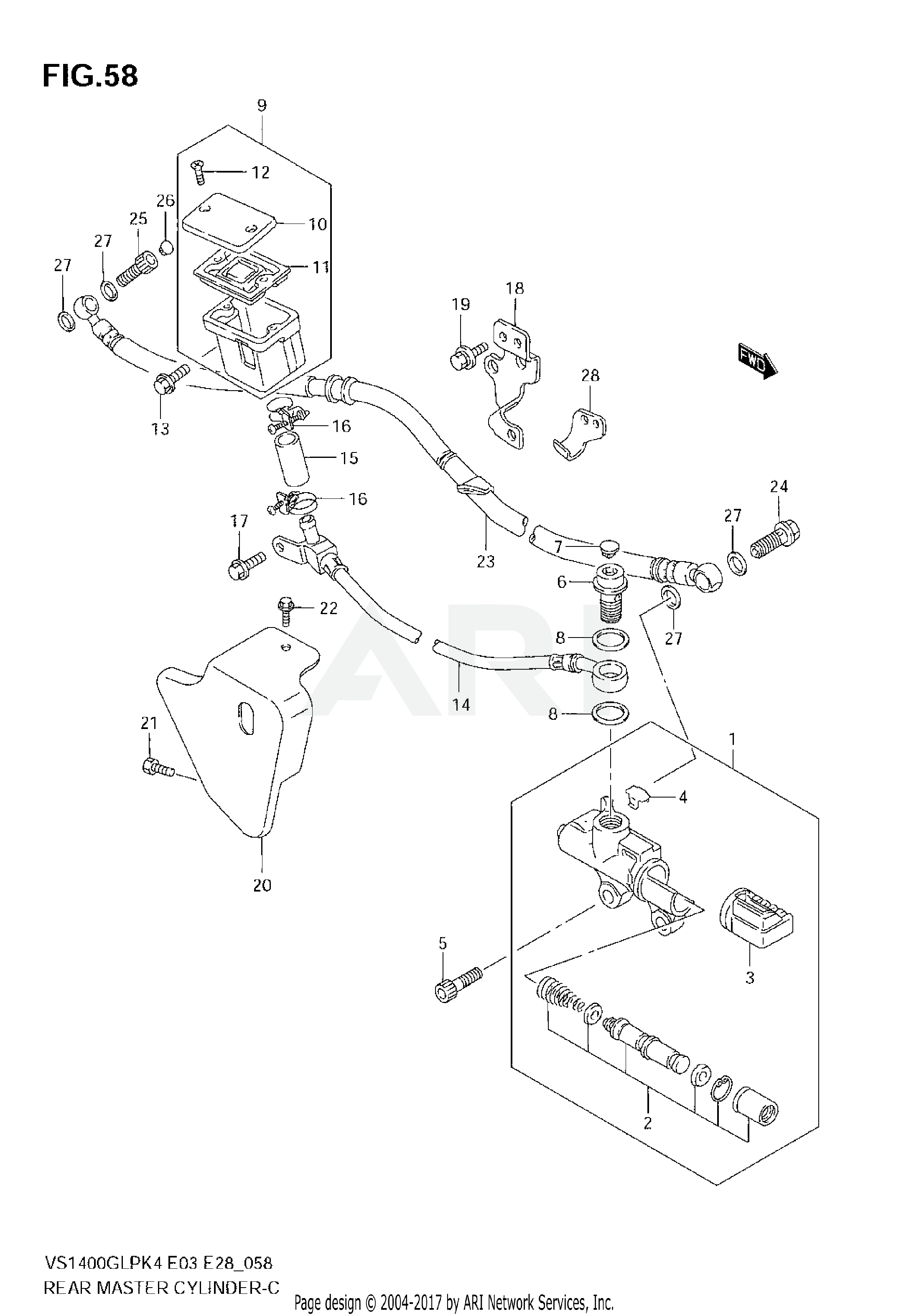 REAR MASTER CYLINDER