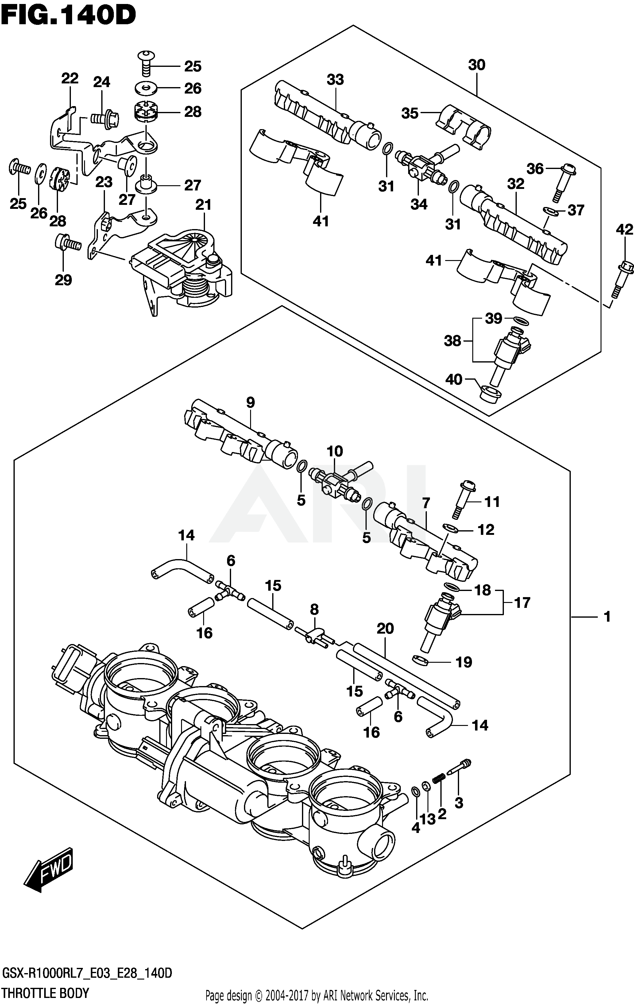 THROTTLE BODY (GSX-R1000RZL7 E03)