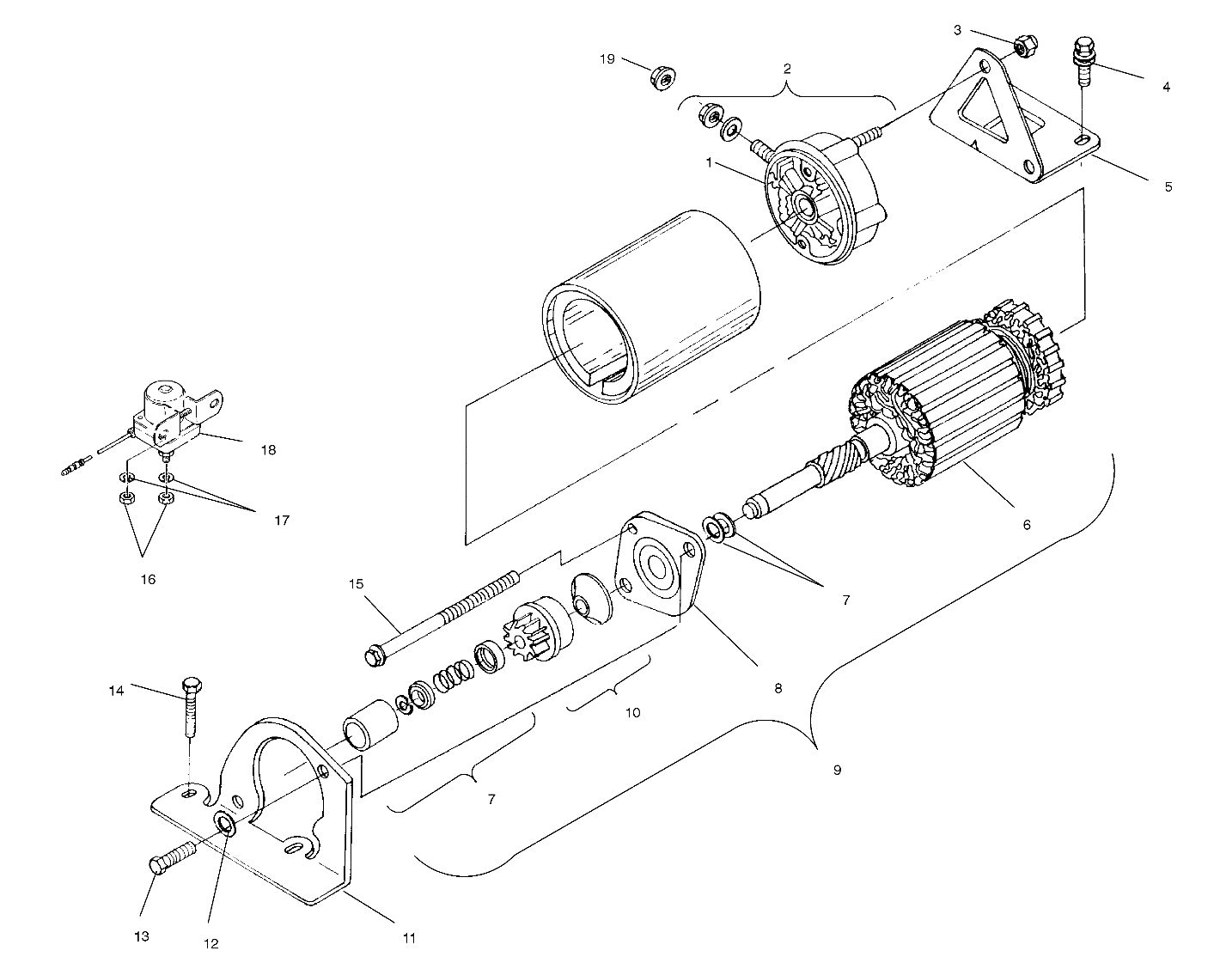 STARTING MOTOR - S03ND5BS (4977927792C11)