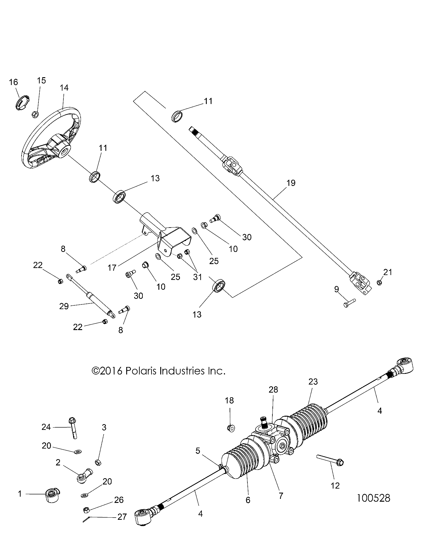 STEERING, STEERING ASM. - A18DAA50B7 (100528)