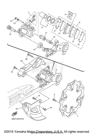 REAR BRAKE CALIPER