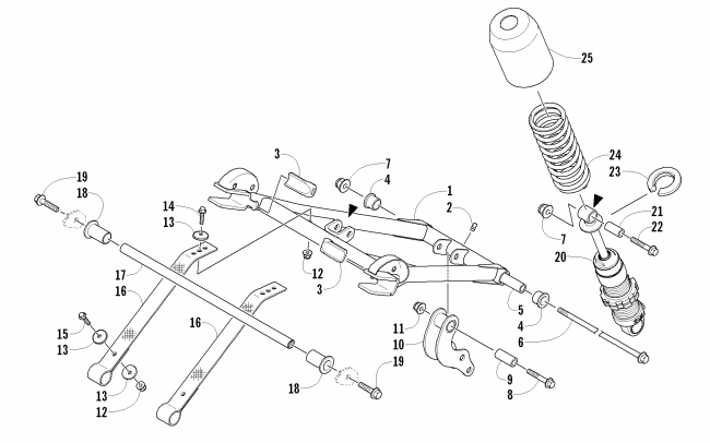 REAR SUSPENSION FRONT ARM ASSEMBLY