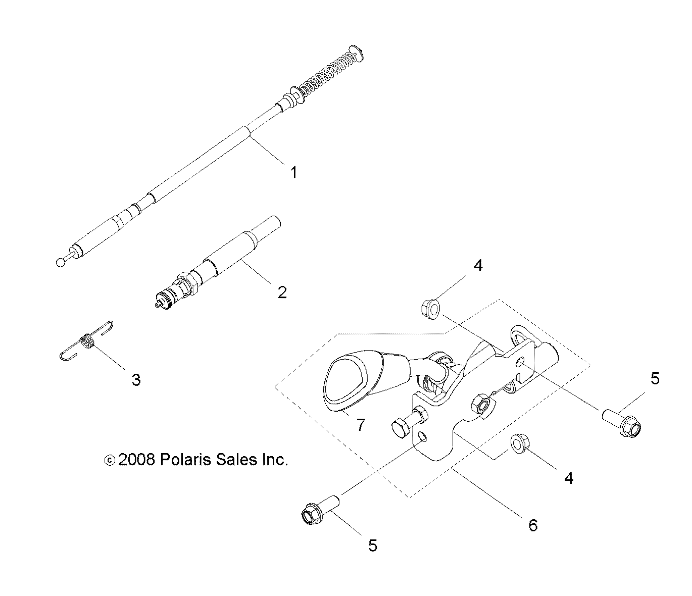 BRAKES, PARK LOCK - A09VA17AA/AD (49RGRBRAKEPARK09RZR170)