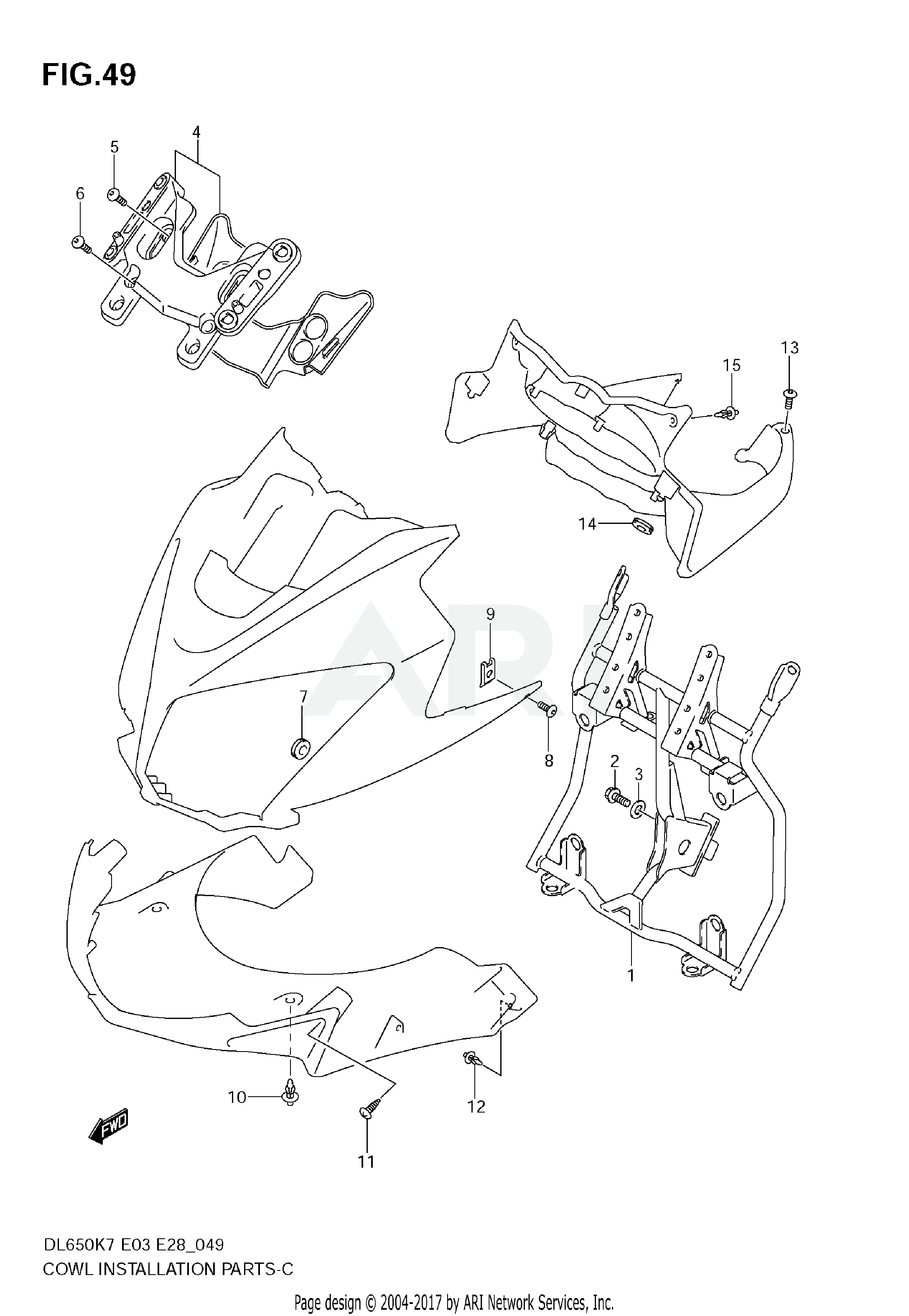 COWL BODY INSTALLATION PARTS