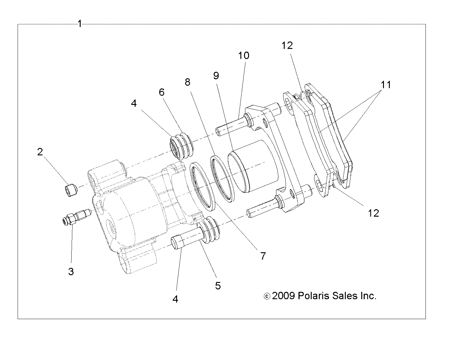 BRAKES, REAR CALIPER - R18RMAE4G8/G9 (49RGRCALIPERRR10EV)