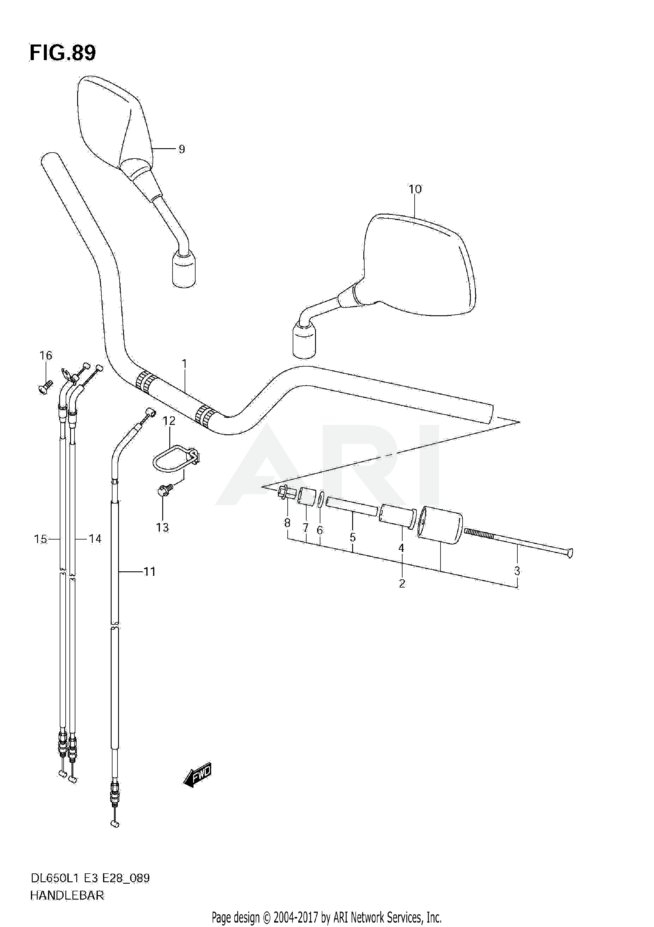 HANDLEBAR (DL650A L1 E3)