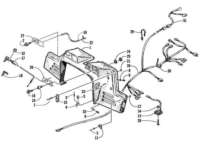 CONSOLE, SWITCHES, AND WIRING ASSEMBLIES