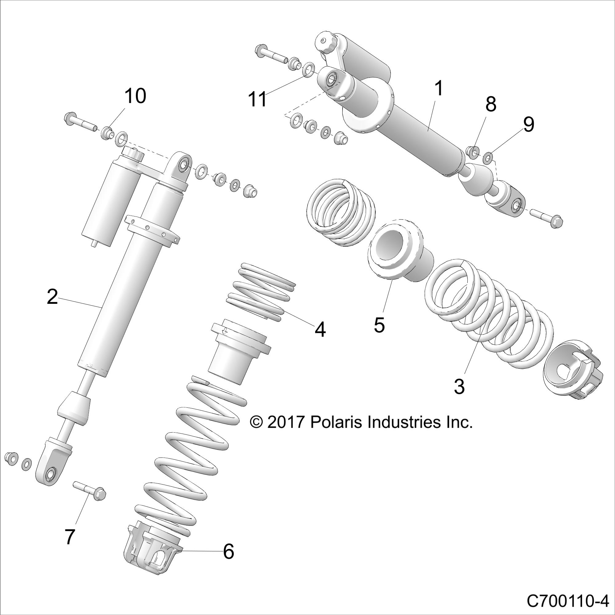 SUSPENSION, FRONT SHOCK MOUNTING - Z20S1E99NG (C700110-4)