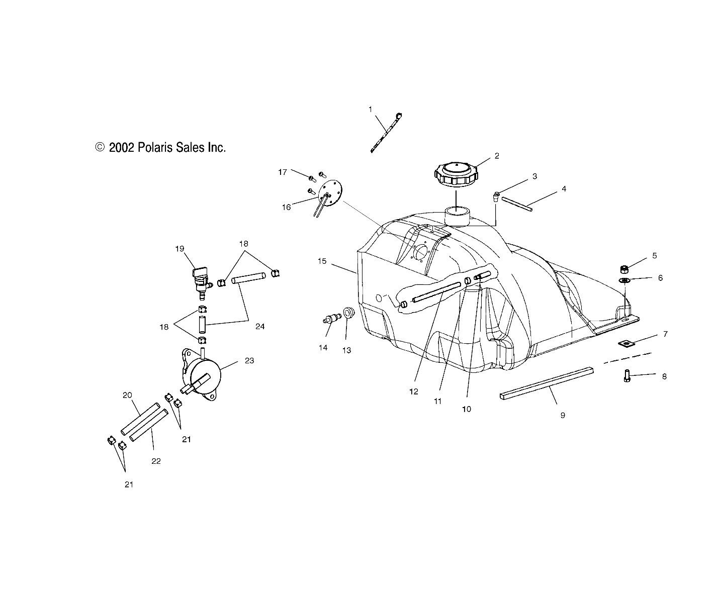 GAS TANK - S04ND4BS/BSA (4988678867A04)