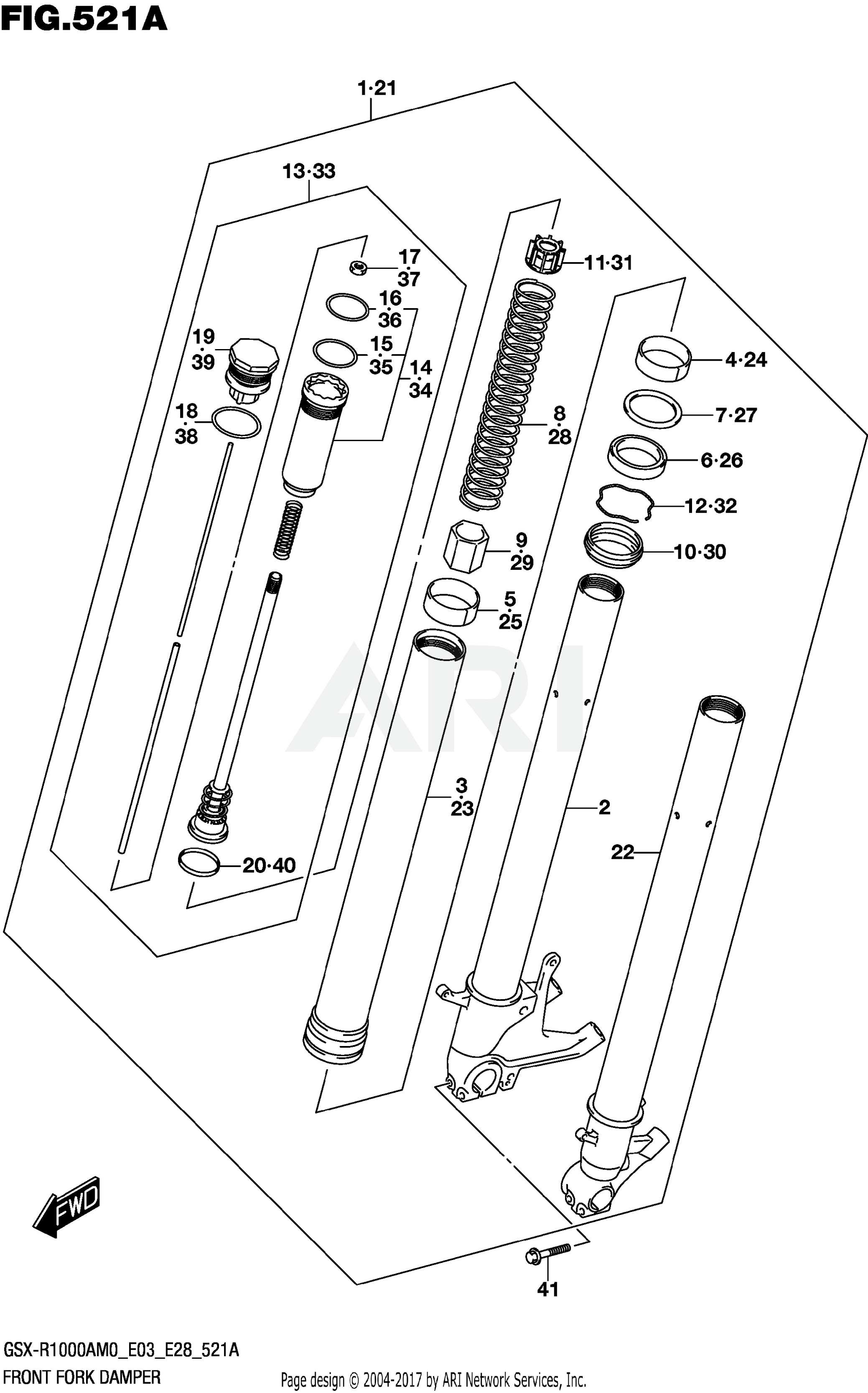 FRONT FORK DAMPER (GSX-R1000A)