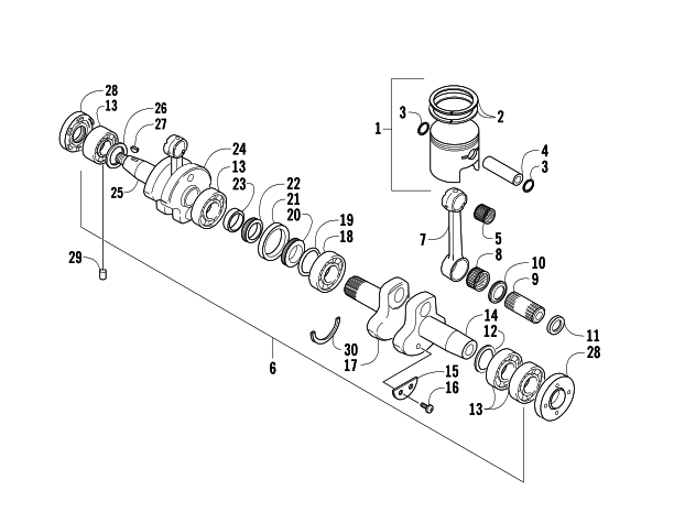 PISTON AND CRANKSHAFT