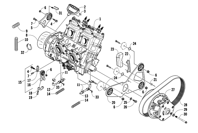 ENGINE AND RELATED PARTS