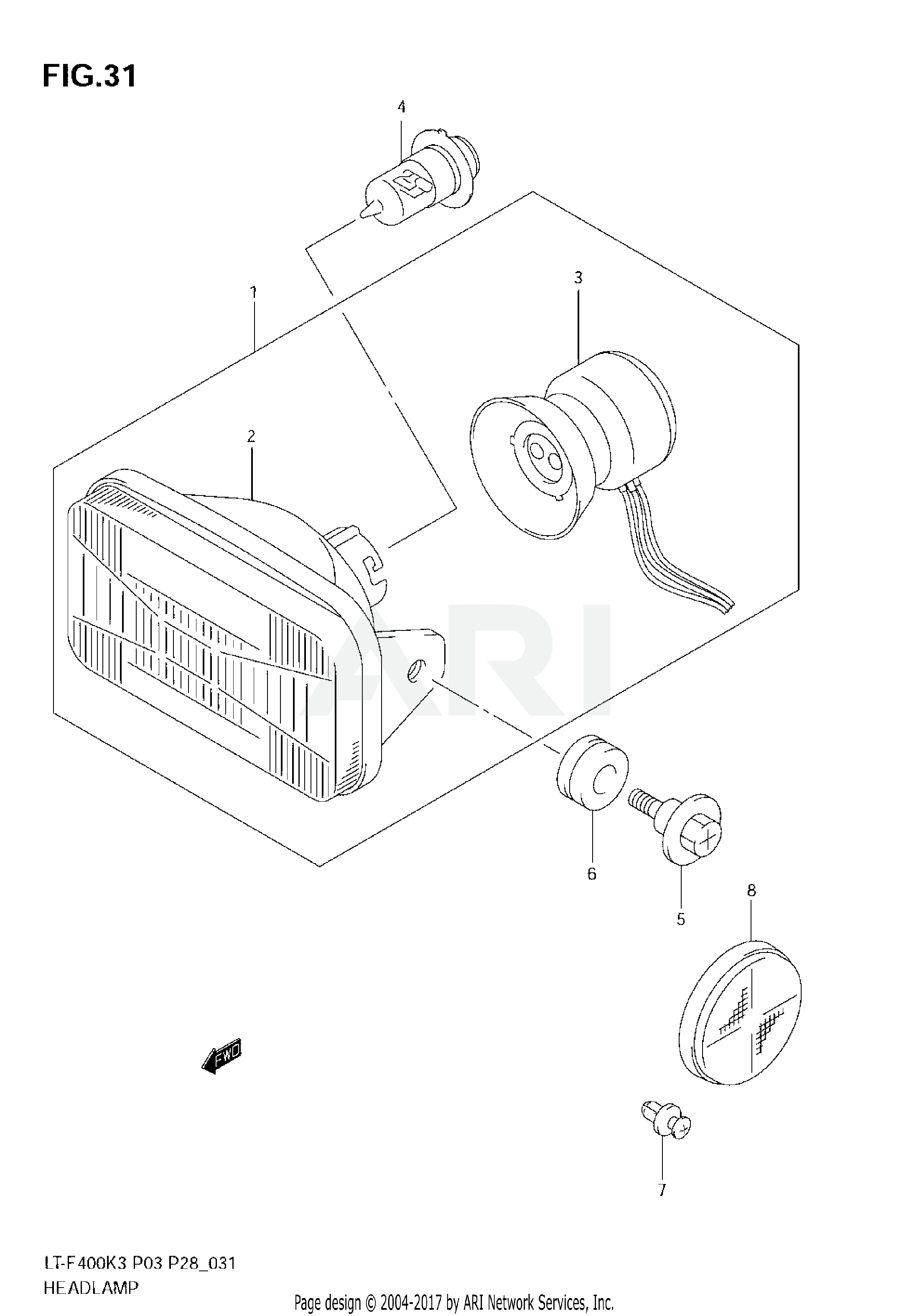 HEADLAMP (MODEL K3/K4)