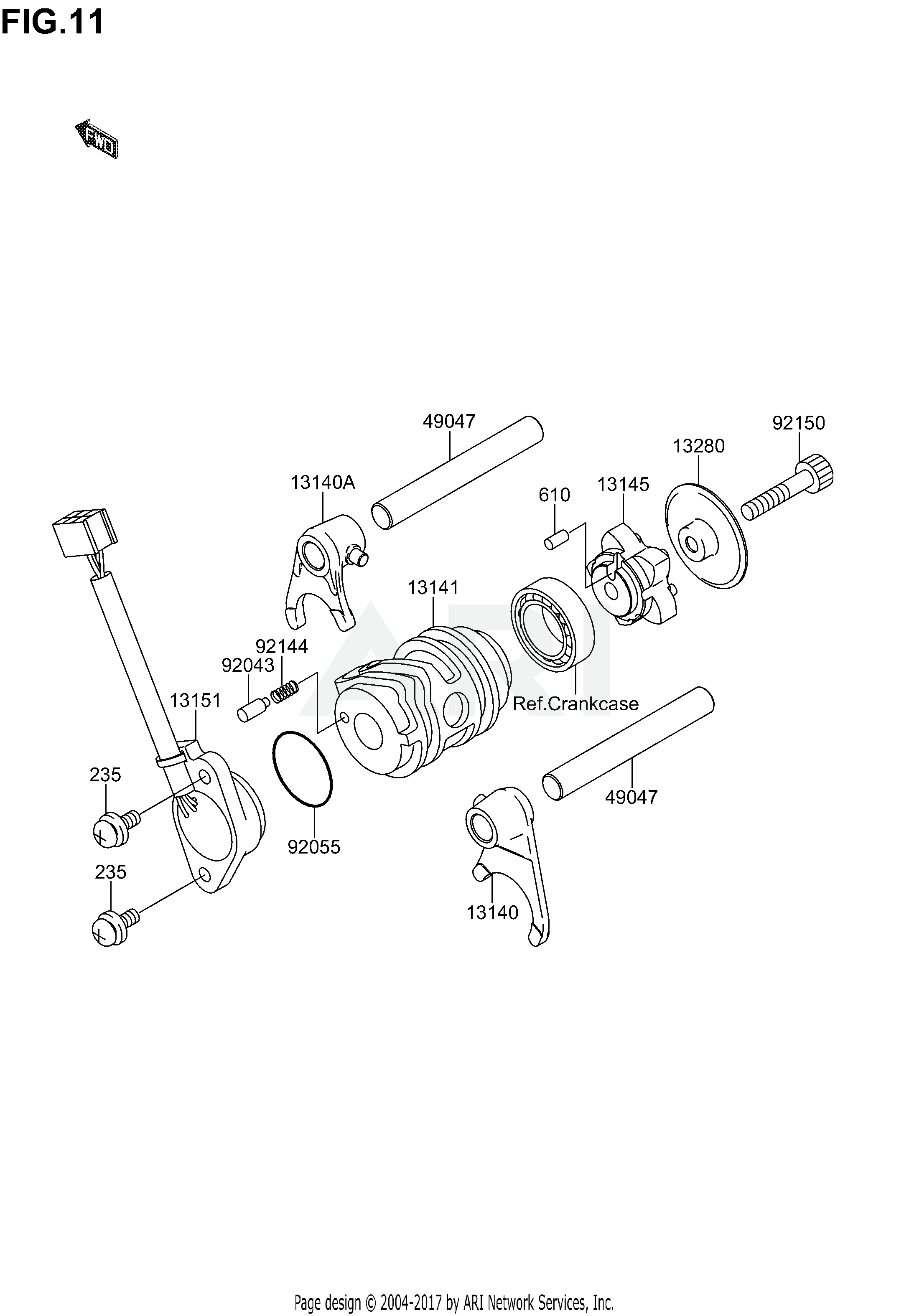 GEAR CHANGE DRUM/SHIFT FORK