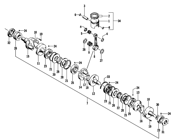 PISTON AND CRANKSHAFT