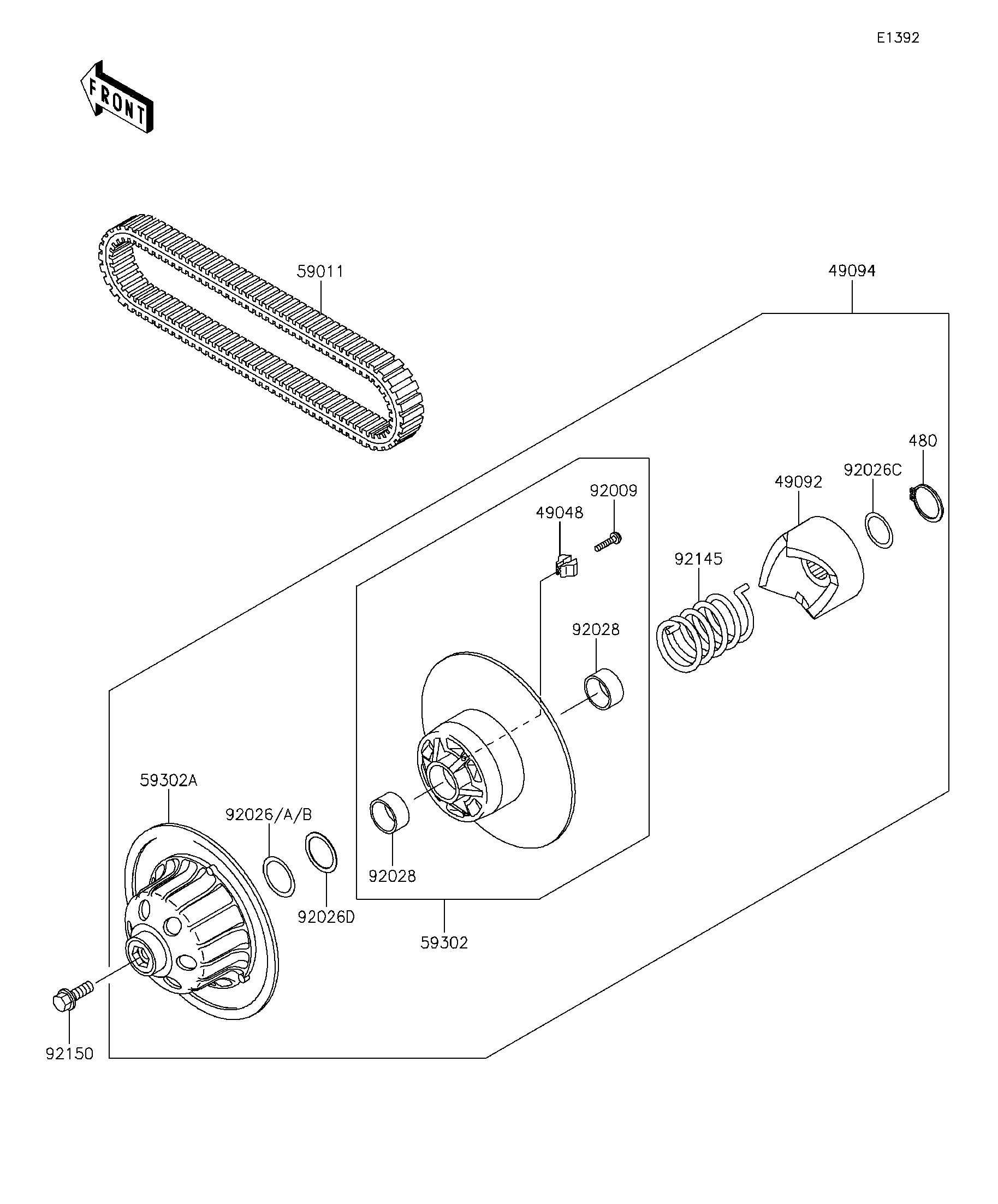 Driven Converter/Drive Belt