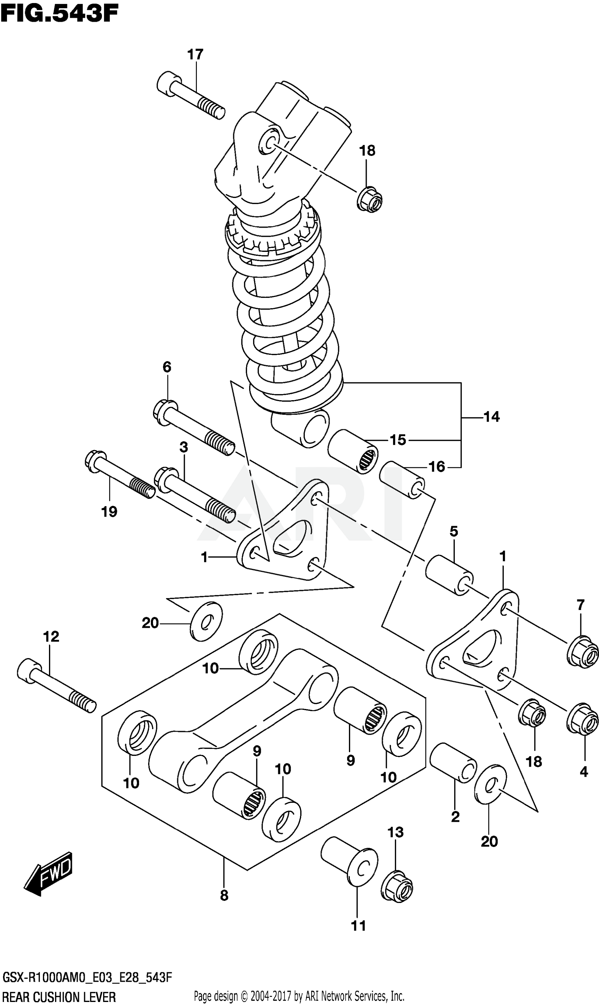 REAR CUSHION LEVER (GSX-R1000RZA)