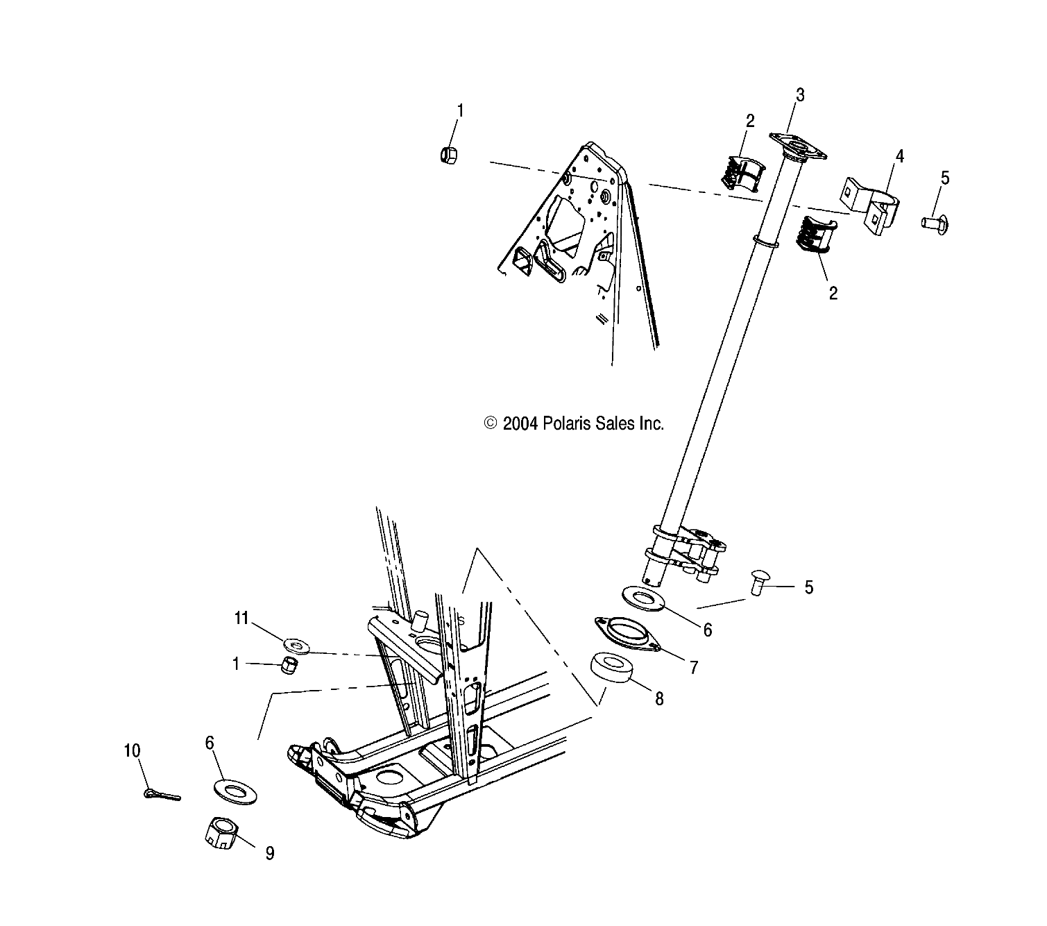 STEERING POST - A05CB32AA (4994839483B06)