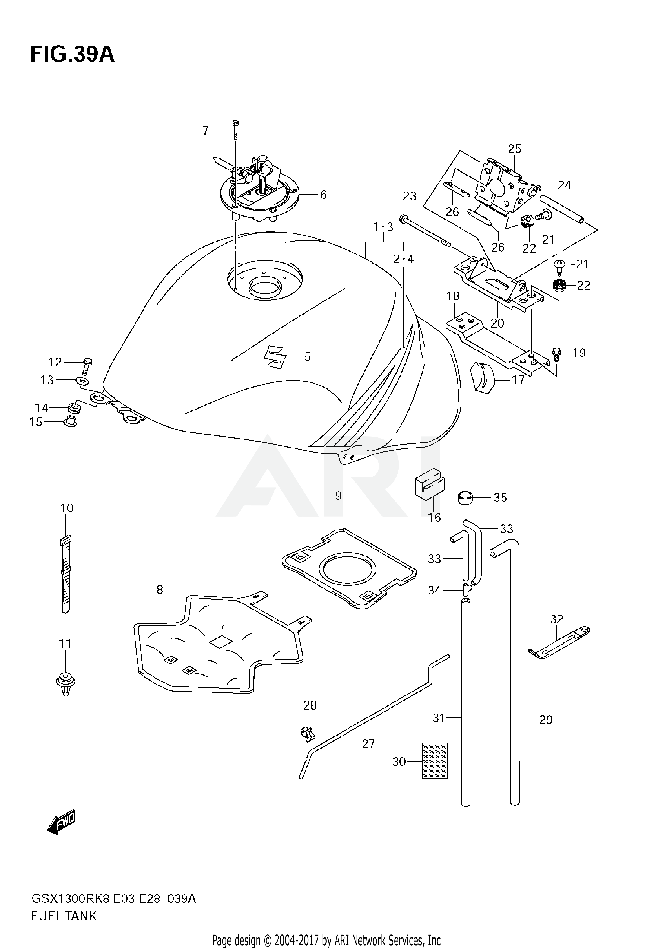 FUEL TANK (MODEL K9)