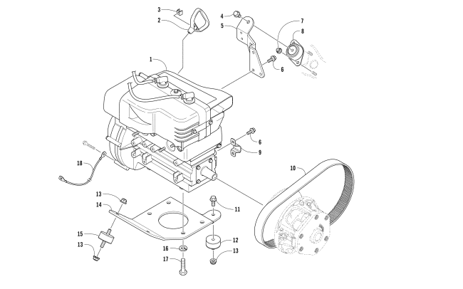 ENGINE AND RELATED PARTS