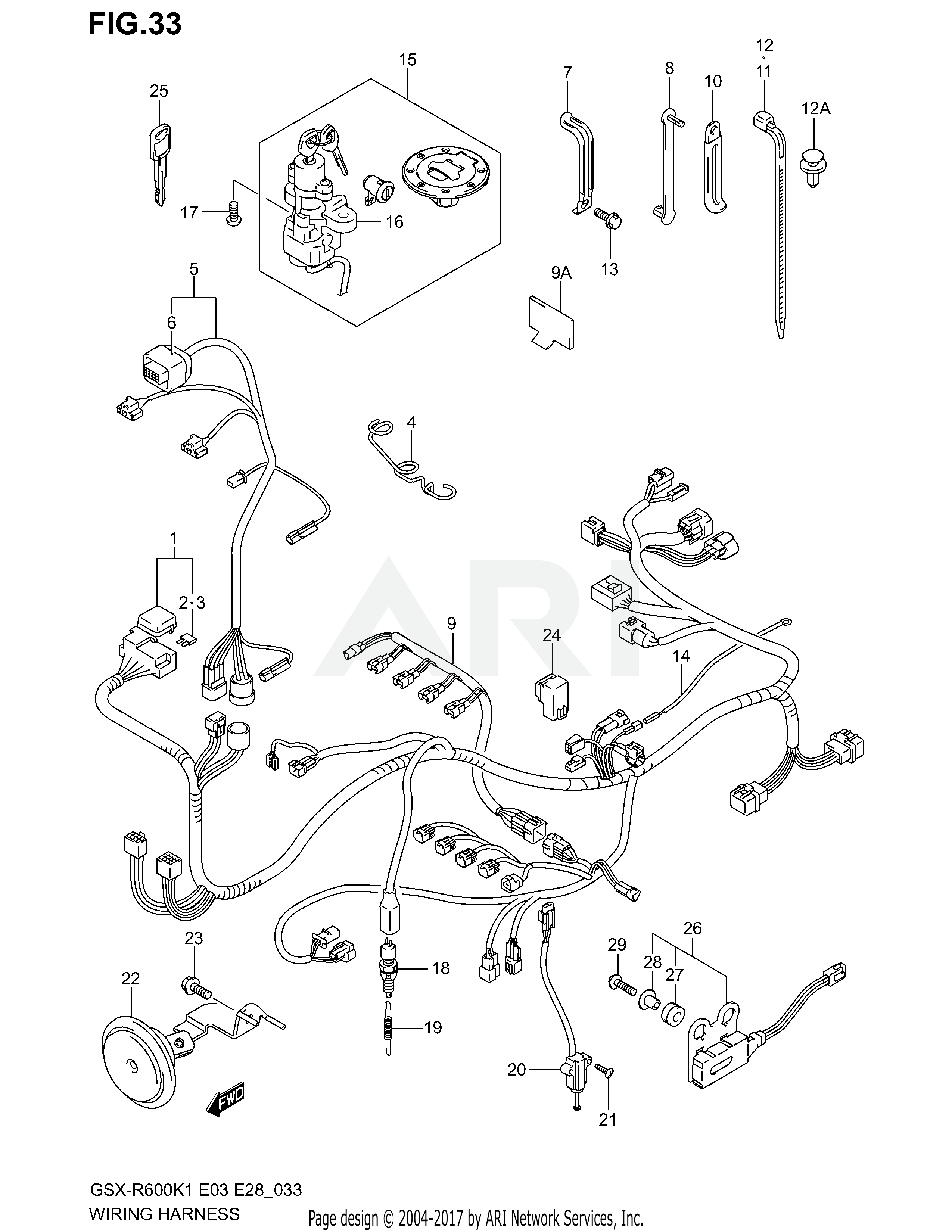 WIRING HARNESS (MODEL K1)