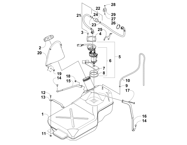 GAS TANK ASSEMBLY