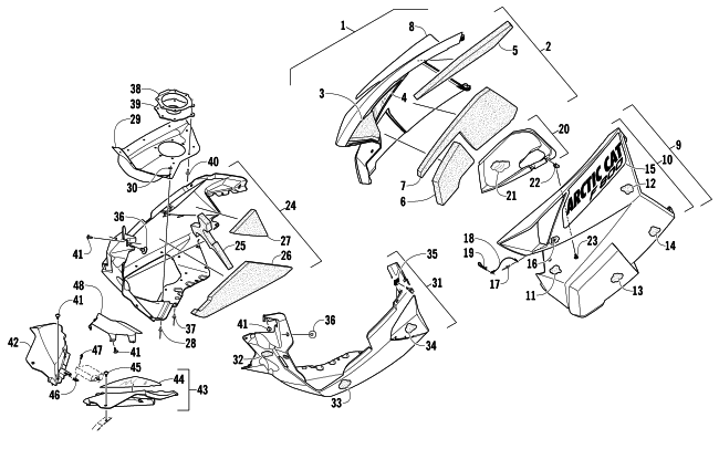 SKID PLATE AND SIDE PANEL ASSEMBLY