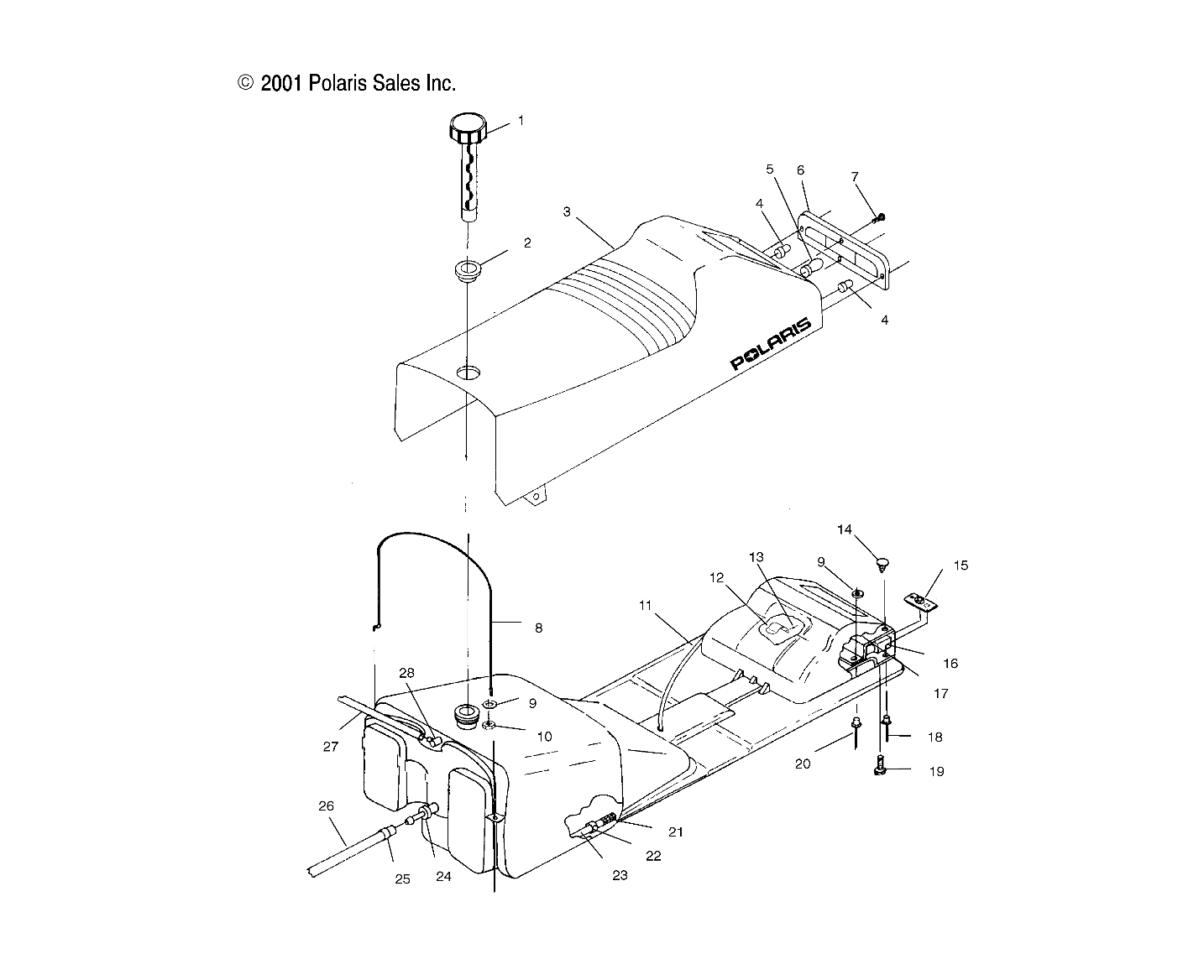 SEAT and GAS TANK - S02SR5AS (4969336933A003)