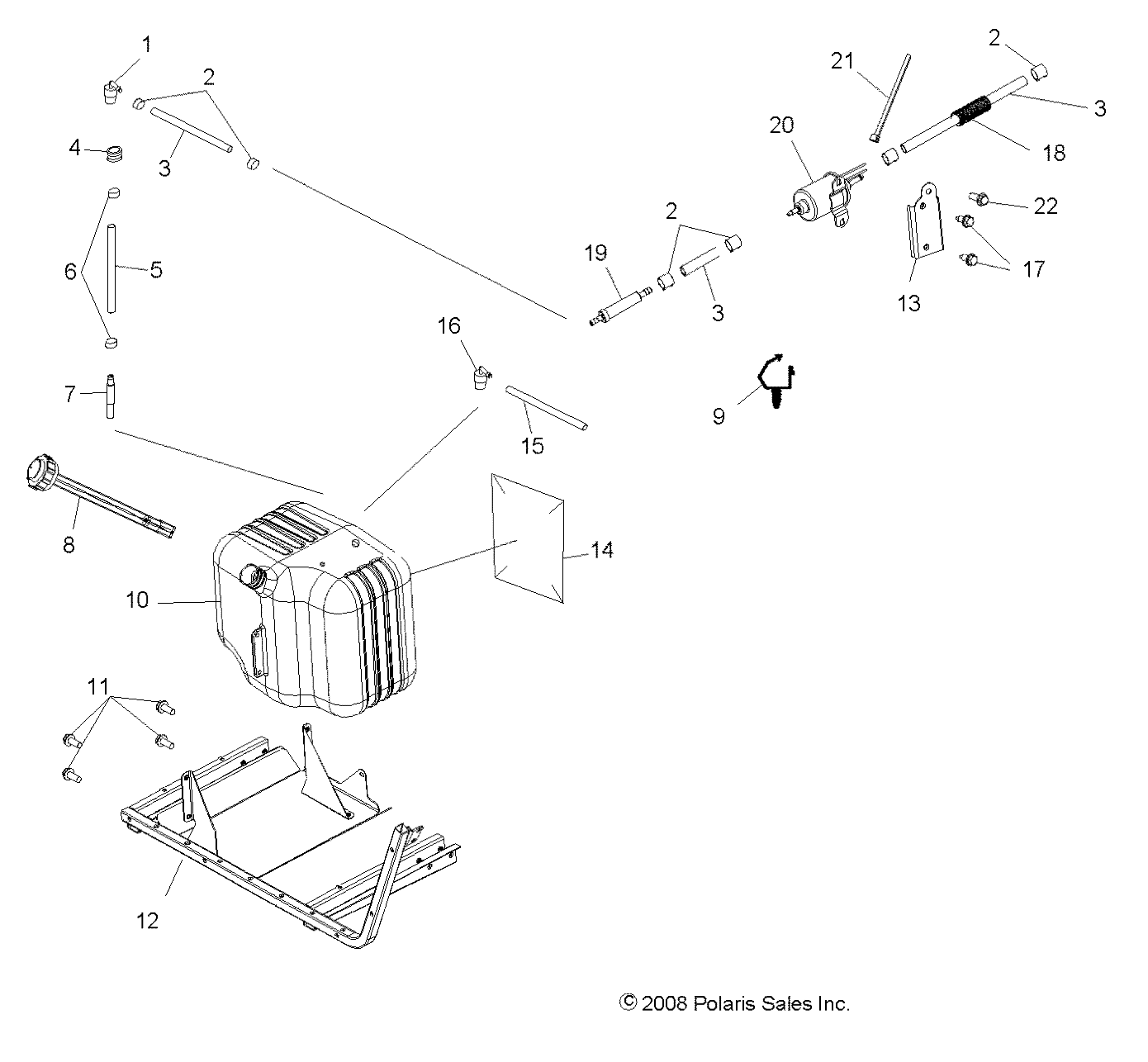 BODY, FUEL SYSTEM - R09RB50AF (49RGRFUEL095002X4)