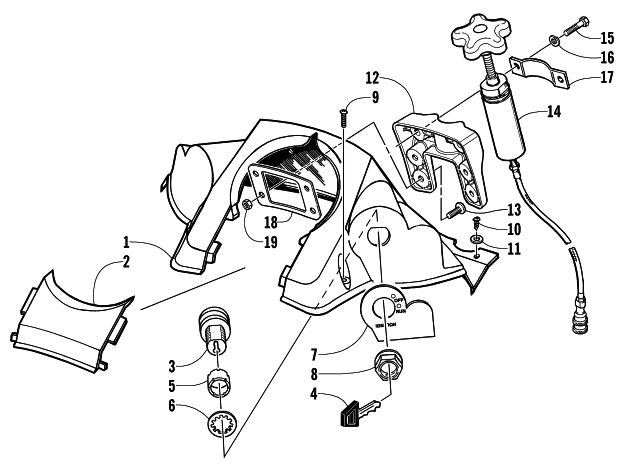 CONSOLE AND SWITCH ASSEMBLY