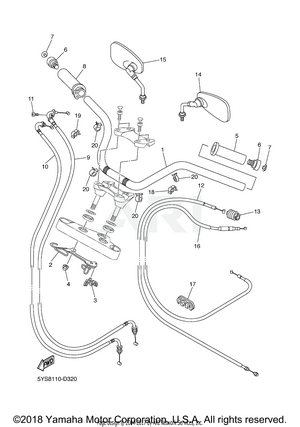 STEERING HANDLE CABLE