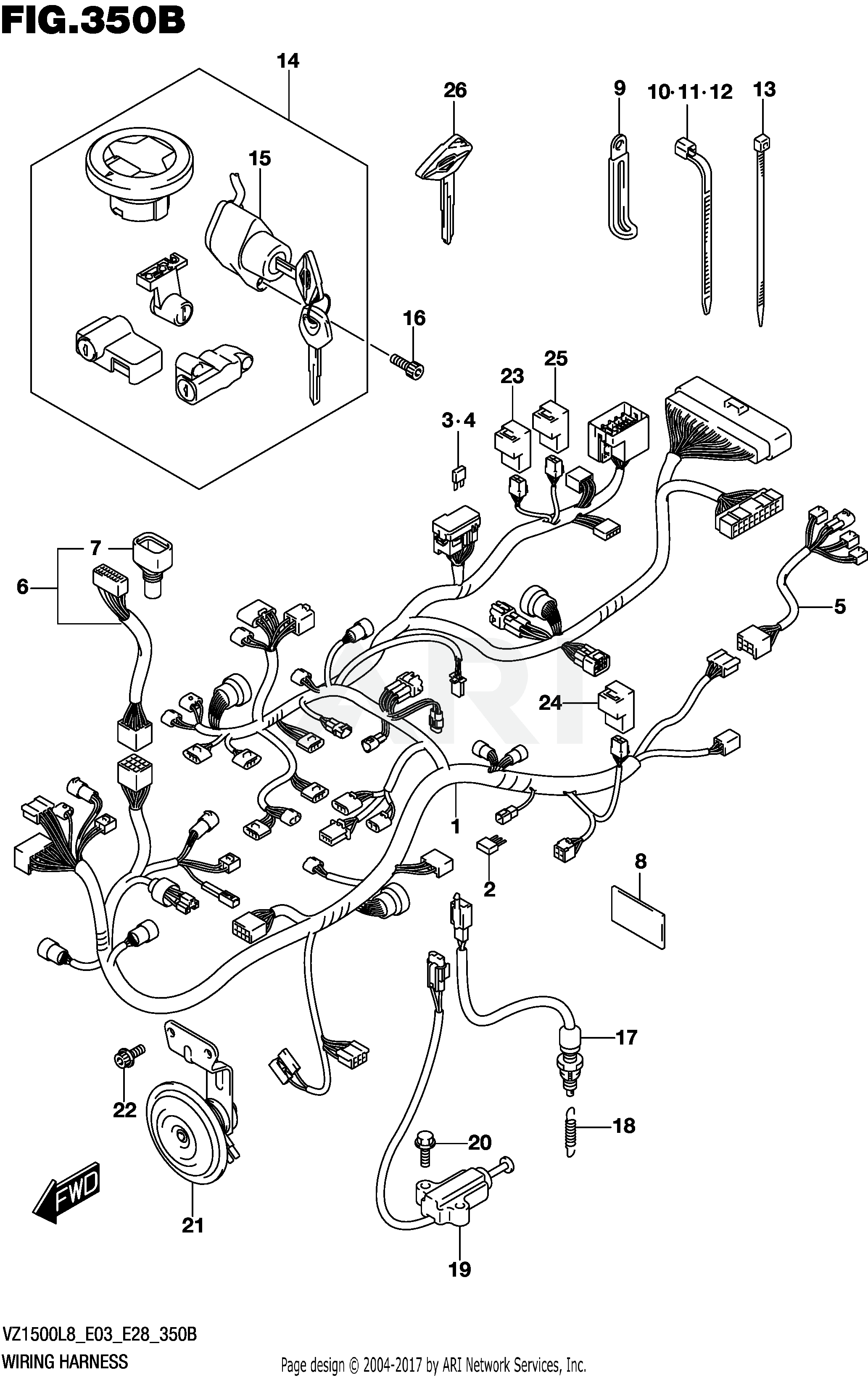 WIRING HARNESS (VZ1500L8 E28)