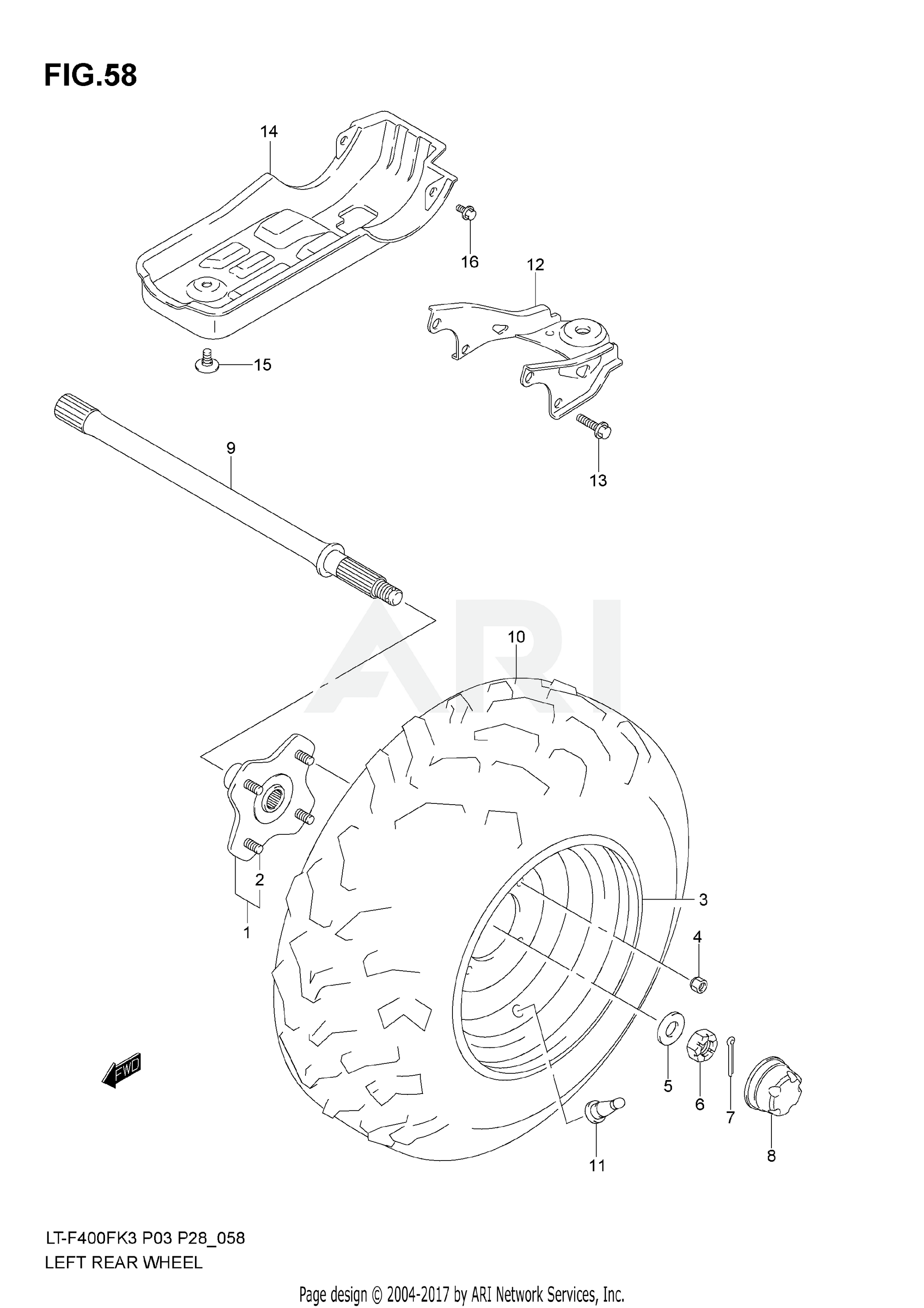 LEFT REAR WHEEL