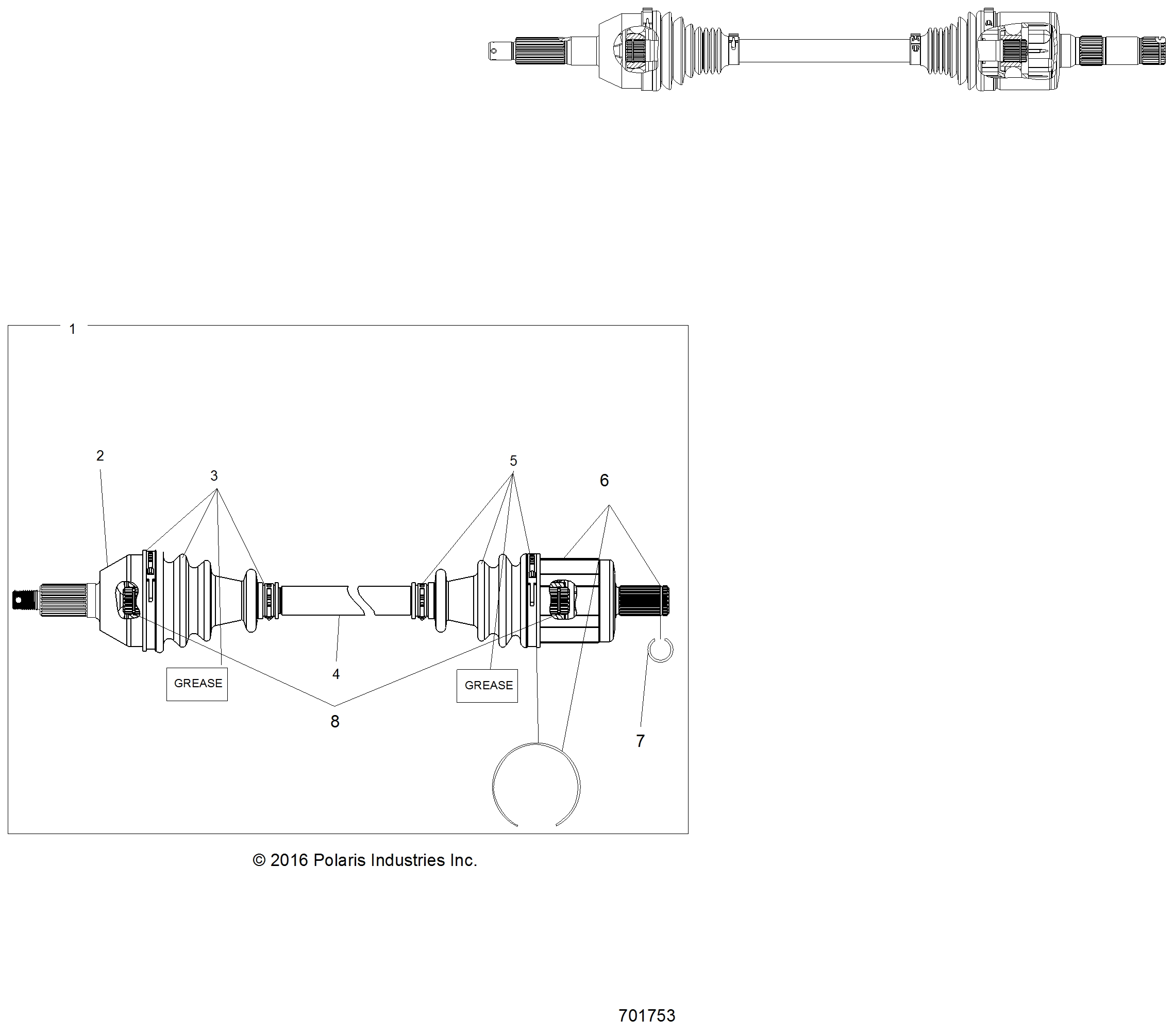 DRIVE TRAIN, FRONT DRIVE SHAFT - R18RMAE4N8 (701753)