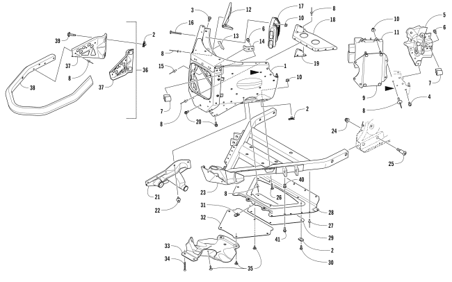 FRONT BUMPER AND FRAME ASSEMBLY