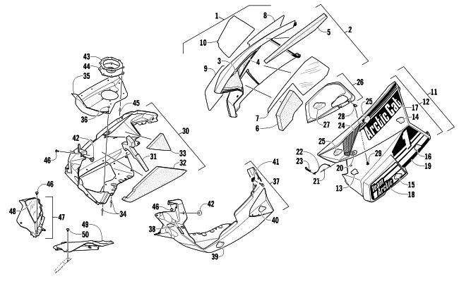 SKID PLATE AND SIDE PANEL ASSEMBLY