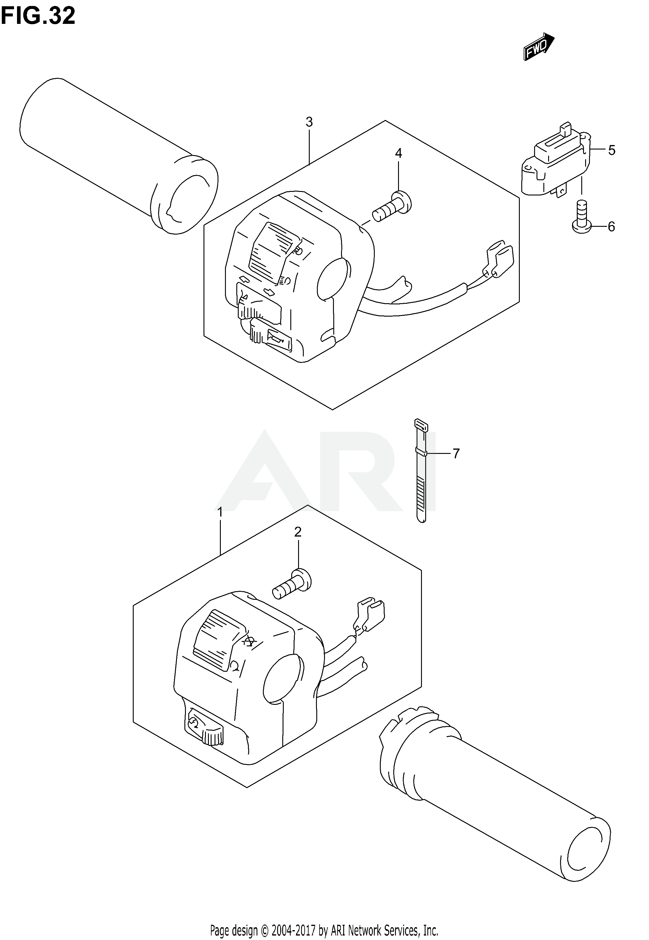 HANDLE SWITCH (MODEL K1/K2/K3)