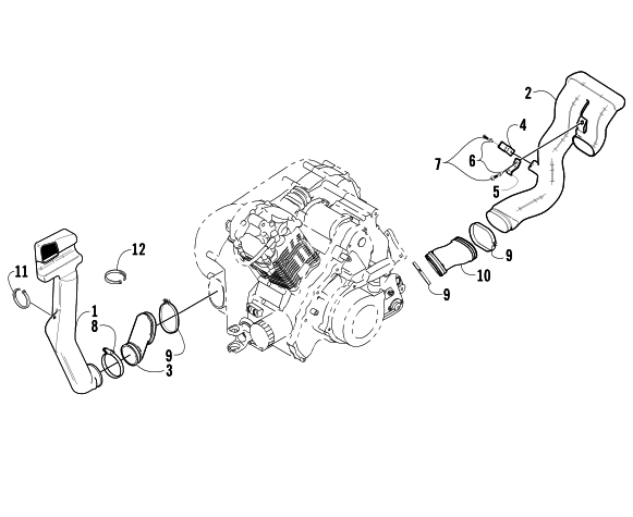 CASE/BELT COOLING ASSEMBLY