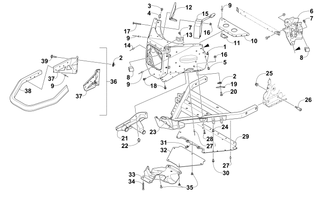 FRONT BUMPER AND FRAME ASSEMBLY