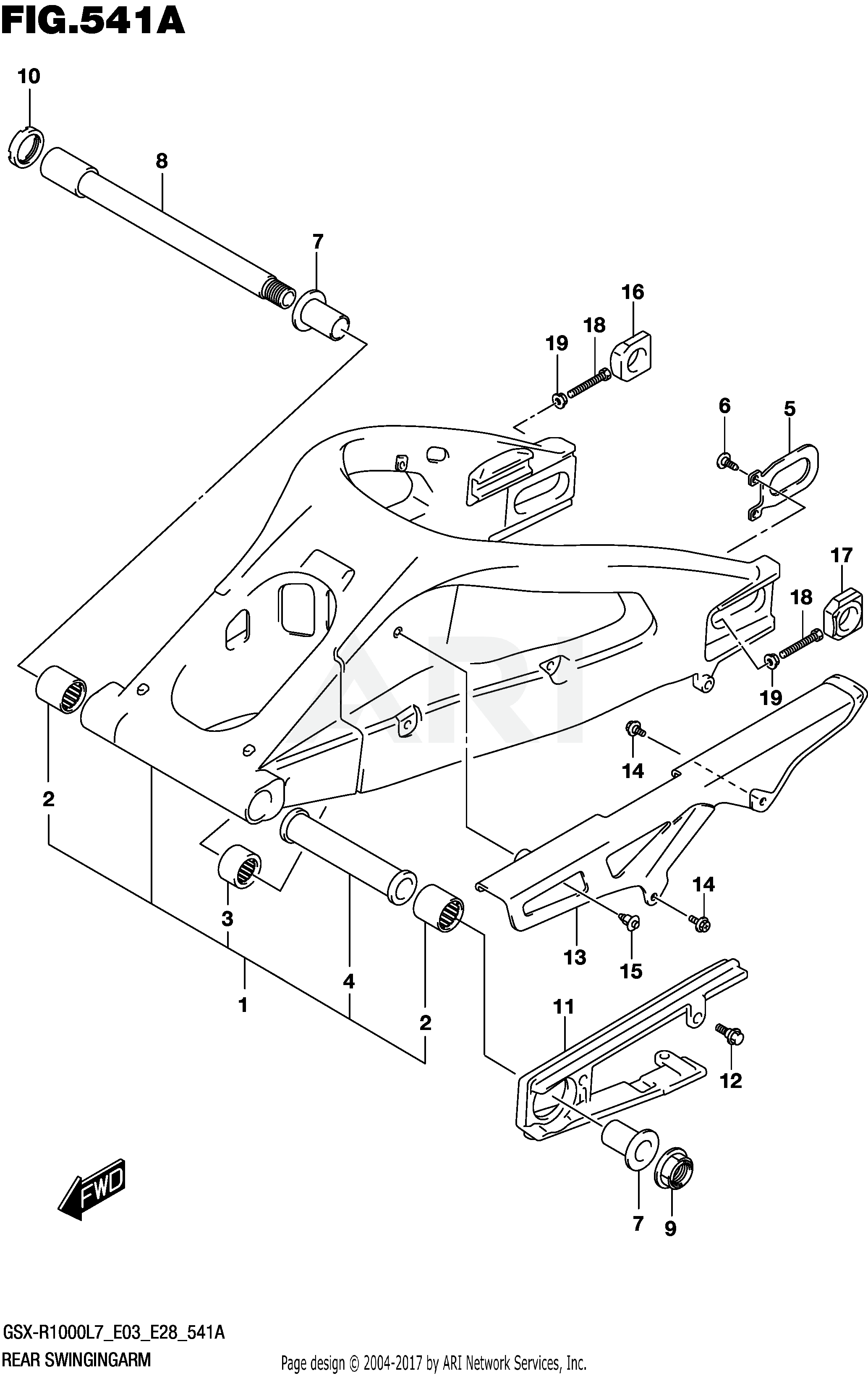 REAR SWINGINGARM